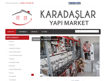 Tablet Screenshot of karadaslaryapimarket.com